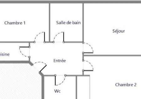 3 Pieces Plein Centre Apartament